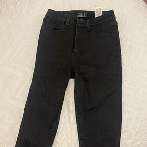 Abercrombie and Fitch curve love high rise skinny black jeans